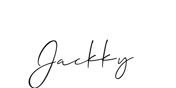 Best and Professional Signature Style for Jackky. Allison_Script Best Signature Style Collection. Jackky signature style 2 images and pictures png
