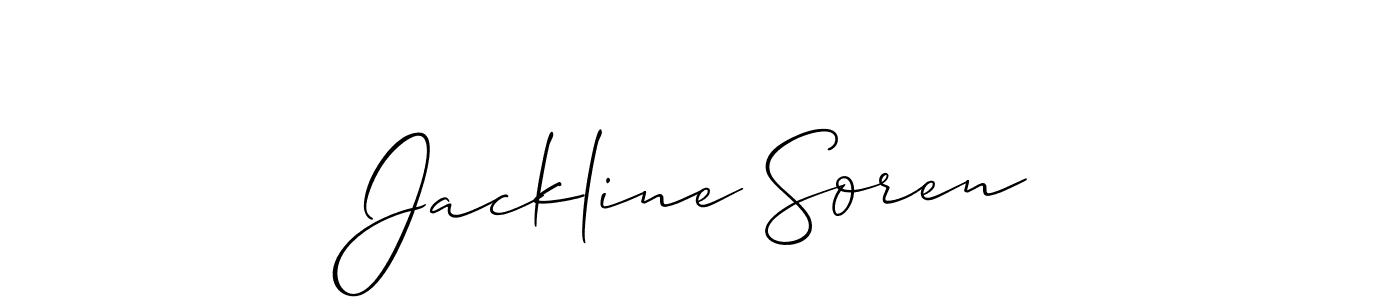 This is the best signature style for the Jackline Soren name. Also you like these signature font (Allison_Script). Mix name signature. Jackline Soren signature style 2 images and pictures png