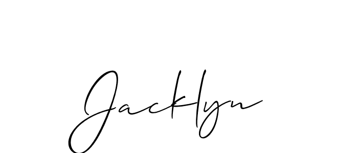 if you are searching for the best signature style for your name Jacklyn. so please give up your signature search. here we have designed multiple signature styles  using Allison_Script. Jacklyn signature style 2 images and pictures png