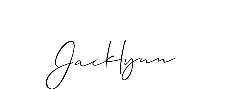 Allison_Script is a professional signature style that is perfect for those who want to add a touch of class to their signature. It is also a great choice for those who want to make their signature more unique. Get Jacklynn name to fancy signature for free. Jacklynn signature style 2 images and pictures png