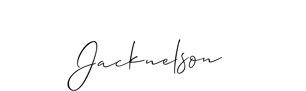 The best way (Allison_Script) to make a short signature is to pick only two or three words in your name. The name Jacknelson include a total of six letters. For converting this name. Jacknelson signature style 2 images and pictures png