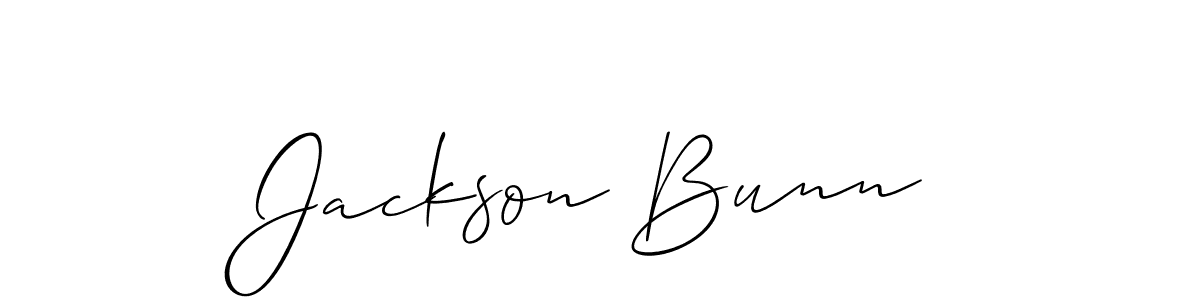 Use a signature maker to create a handwritten signature online. With this signature software, you can design (Allison_Script) your own signature for name Jackson Bunn. Jackson Bunn signature style 2 images and pictures png