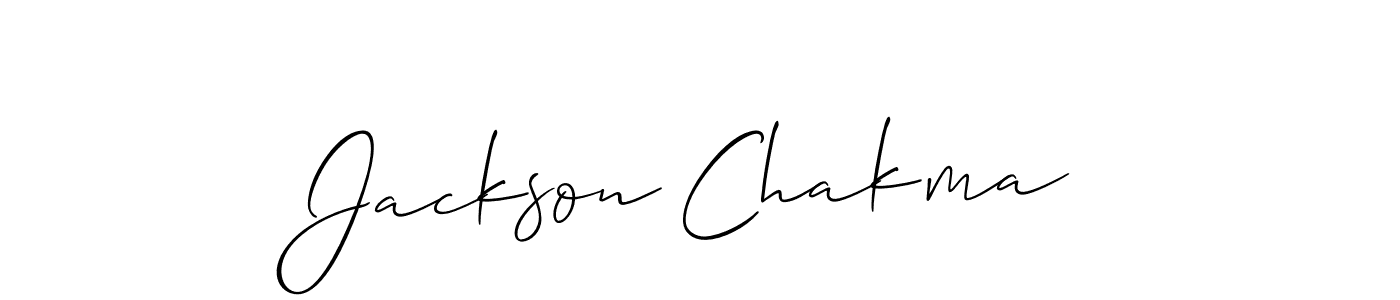 Make a short Jackson Chakma signature style. Manage your documents anywhere anytime using Allison_Script. Create and add eSignatures, submit forms, share and send files easily. Jackson Chakma signature style 2 images and pictures png