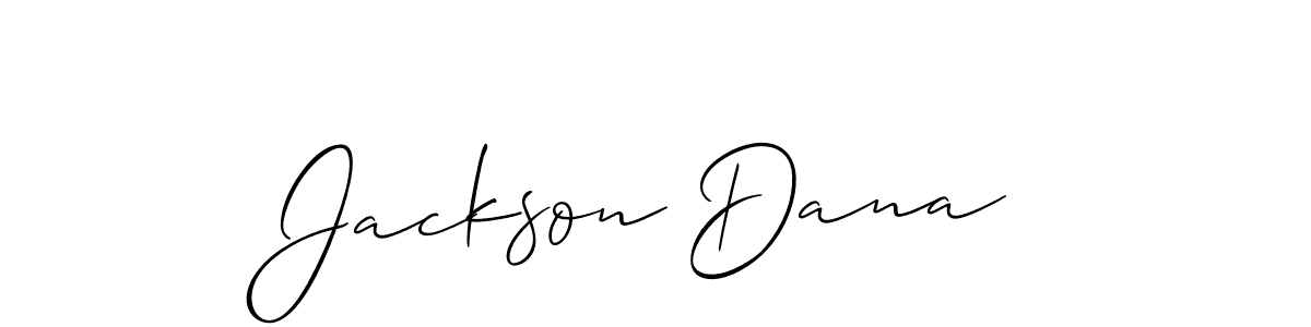 You should practise on your own different ways (Allison_Script) to write your name (Jackson Dana) in signature. don't let someone else do it for you. Jackson Dana signature style 2 images and pictures png