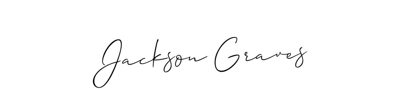 Create a beautiful signature design for name Jackson Graves. With this signature (Allison_Script) fonts, you can make a handwritten signature for free. Jackson Graves signature style 2 images and pictures png