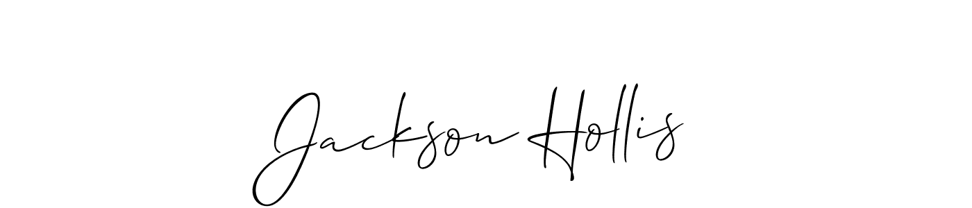 Create a beautiful signature design for name Jackson Hollis. With this signature (Allison_Script) fonts, you can make a handwritten signature for free. Jackson Hollis signature style 2 images and pictures png