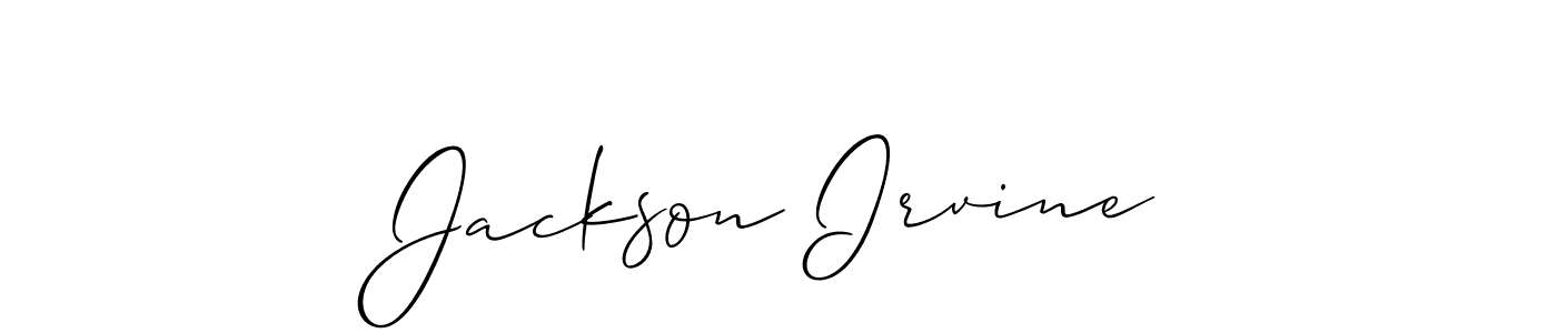 Create a beautiful signature design for name Jackson Irvine. With this signature (Allison_Script) fonts, you can make a handwritten signature for free. Jackson Irvine signature style 2 images and pictures png