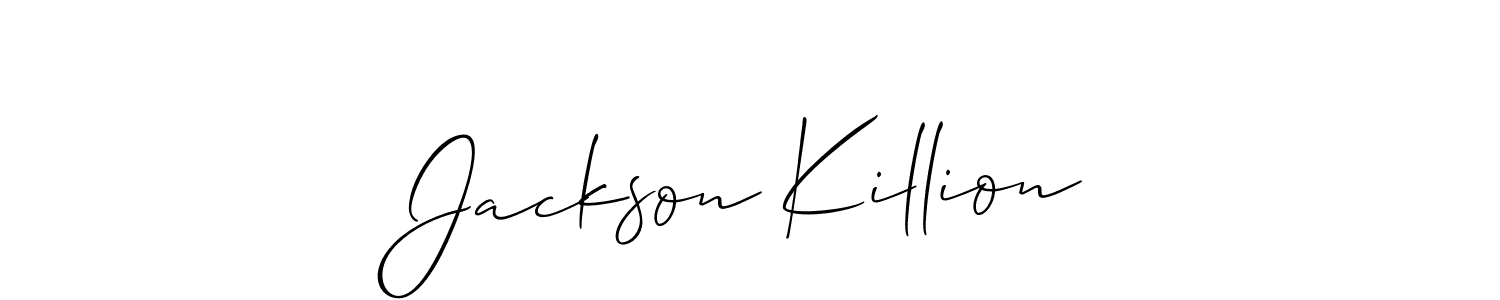Once you've used our free online signature maker to create your best signature Allison_Script style, it's time to enjoy all of the benefits that Jackson Killion name signing documents. Jackson Killion signature style 2 images and pictures png