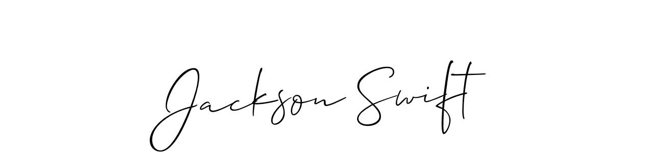 Also we have Jackson Swift name is the best signature style. Create professional handwritten signature collection using Allison_Script autograph style. Jackson Swift signature style 2 images and pictures png