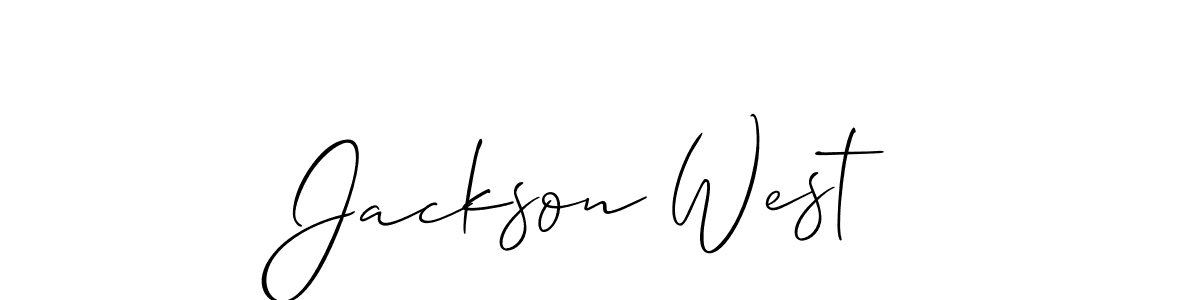 Jackson West stylish signature style. Best Handwritten Sign (Allison_Script) for my name. Handwritten Signature Collection Ideas for my name Jackson West. Jackson West signature style 2 images and pictures png