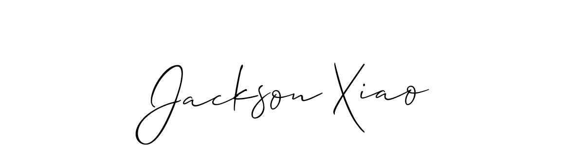 How to make Jackson Xiao signature? Allison_Script is a professional autograph style. Create handwritten signature for Jackson Xiao name. Jackson Xiao signature style 2 images and pictures png