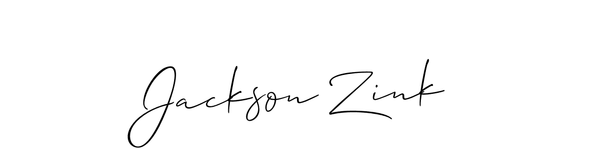 The best way (Allison_Script) to make a short signature is to pick only two or three words in your name. The name Jackson Zink include a total of six letters. For converting this name. Jackson Zink signature style 2 images and pictures png