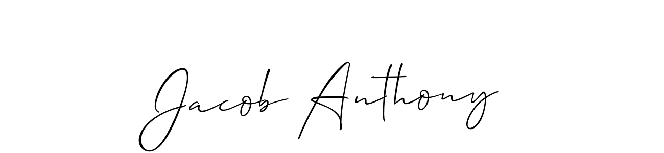 The best way (Allison_Script) to make a short signature is to pick only two or three words in your name. The name Jacob Anthony include a total of six letters. For converting this name. Jacob Anthony signature style 2 images and pictures png