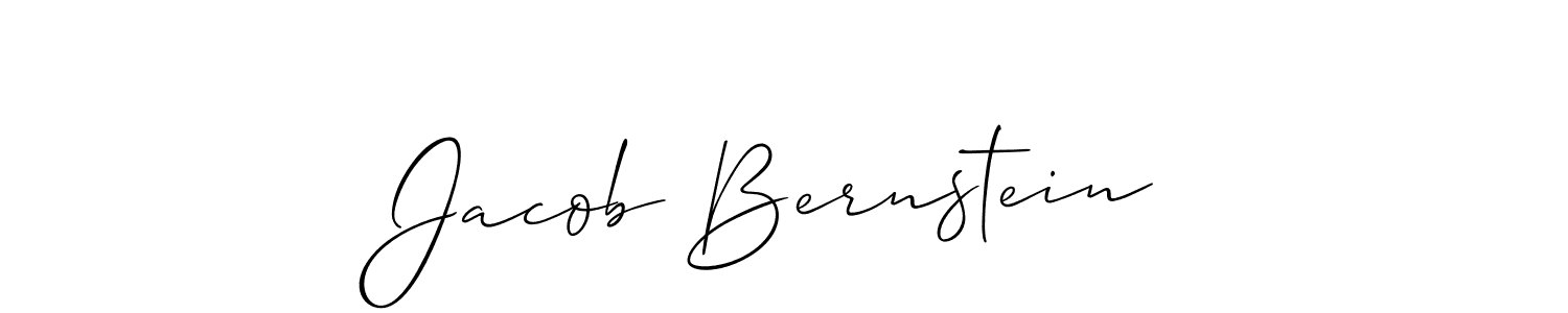 Create a beautiful signature design for name Jacob Bernstein. With this signature (Allison_Script) fonts, you can make a handwritten signature for free. Jacob Bernstein signature style 2 images and pictures png