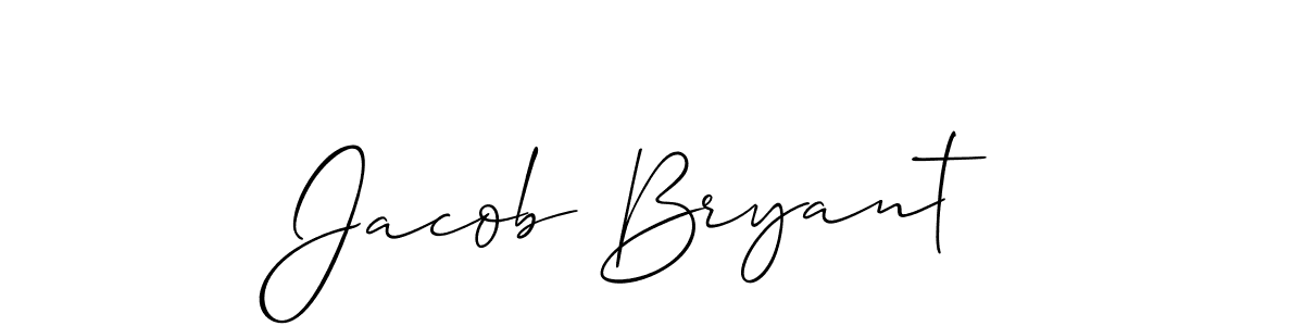 Use a signature maker to create a handwritten signature online. With this signature software, you can design (Allison_Script) your own signature for name Jacob Bryant. Jacob Bryant signature style 2 images and pictures png