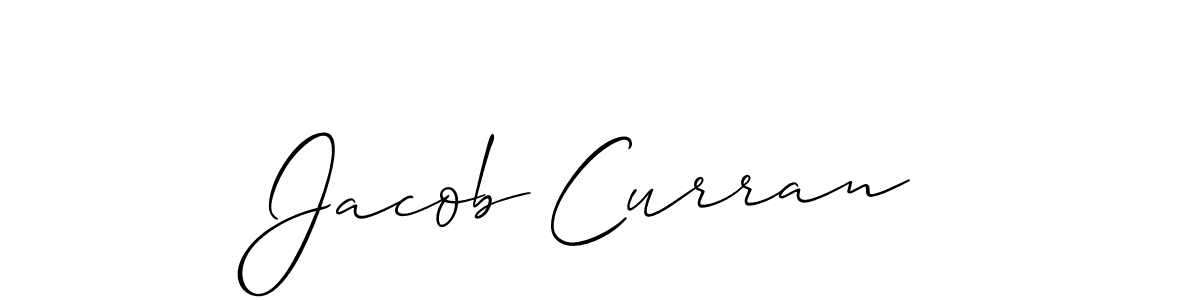 Design your own signature with our free online signature maker. With this signature software, you can create a handwritten (Allison_Script) signature for name Jacob Curran. Jacob Curran signature style 2 images and pictures png