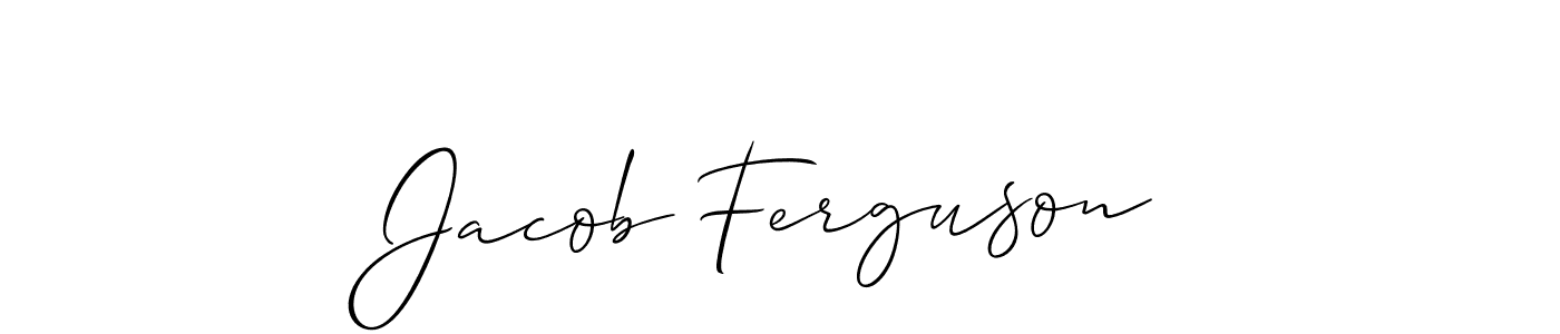 Create a beautiful signature design for name Jacob Ferguson. With this signature (Allison_Script) fonts, you can make a handwritten signature for free. Jacob Ferguson signature style 2 images and pictures png