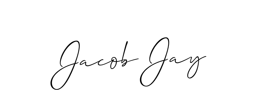 Best and Professional Signature Style for Jacob Jay. Allison_Script Best Signature Style Collection. Jacob Jay signature style 2 images and pictures png