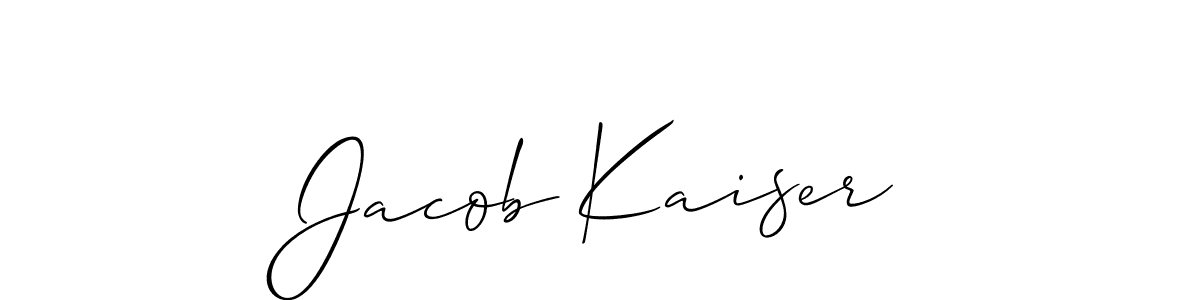 It looks lik you need a new signature style for name Jacob Kaiser. Design unique handwritten (Allison_Script) signature with our free signature maker in just a few clicks. Jacob Kaiser signature style 2 images and pictures png