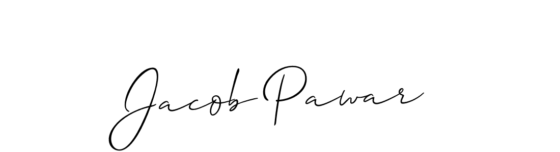 How to Draw Jacob Pawar signature style? Allison_Script is a latest design signature styles for name Jacob Pawar. Jacob Pawar signature style 2 images and pictures png