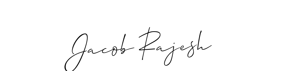 How to Draw Jacob Rajesh signature style? Allison_Script is a latest design signature styles for name Jacob Rajesh. Jacob Rajesh signature style 2 images and pictures png