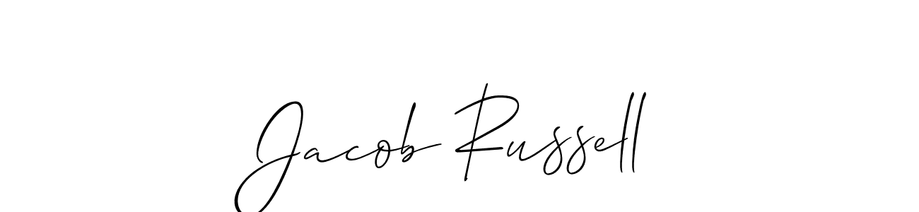 How to make Jacob Russell signature? Allison_Script is a professional autograph style. Create handwritten signature for Jacob Russell name. Jacob Russell signature style 2 images and pictures png