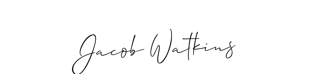 Use a signature maker to create a handwritten signature online. With this signature software, you can design (Allison_Script) your own signature for name Jacob Watkins. Jacob Watkins signature style 2 images and pictures png