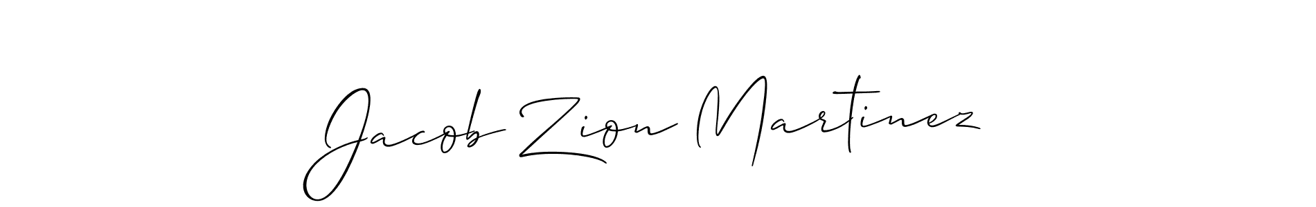 How to make Jacob Zion Martinez name signature. Use Allison_Script style for creating short signs online. This is the latest handwritten sign. Jacob Zion Martinez signature style 2 images and pictures png