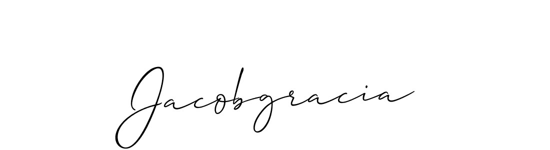 Create a beautiful signature design for name Jacobgracia. With this signature (Allison_Script) fonts, you can make a handwritten signature for free. Jacobgracia signature style 2 images and pictures png