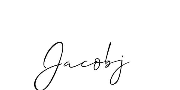 You should practise on your own different ways (Allison_Script) to write your name (Jacobj) in signature. don't let someone else do it for you. Jacobj signature style 2 images and pictures png