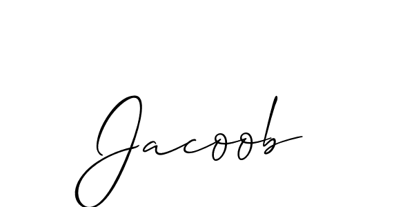 It looks lik you need a new signature style for name Jacoob. Design unique handwritten (Allison_Script) signature with our free signature maker in just a few clicks. Jacoob signature style 2 images and pictures png