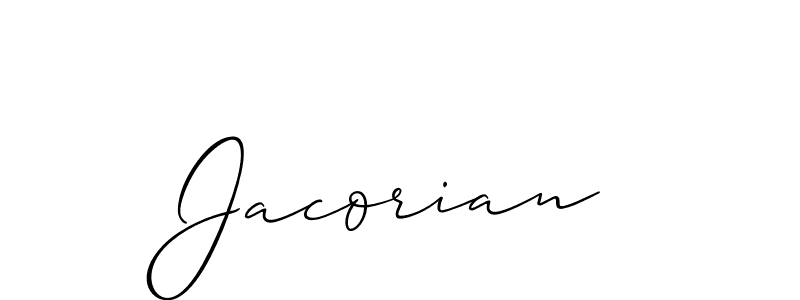 Best and Professional Signature Style for Jacorian. Allison_Script Best Signature Style Collection. Jacorian signature style 2 images and pictures png