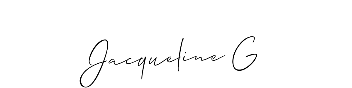 See photos of Jacqueline G official signature by Spectra . Check more albums & portfolios. Read reviews & check more about Allison_Script font. Jacqueline G signature style 2 images and pictures png