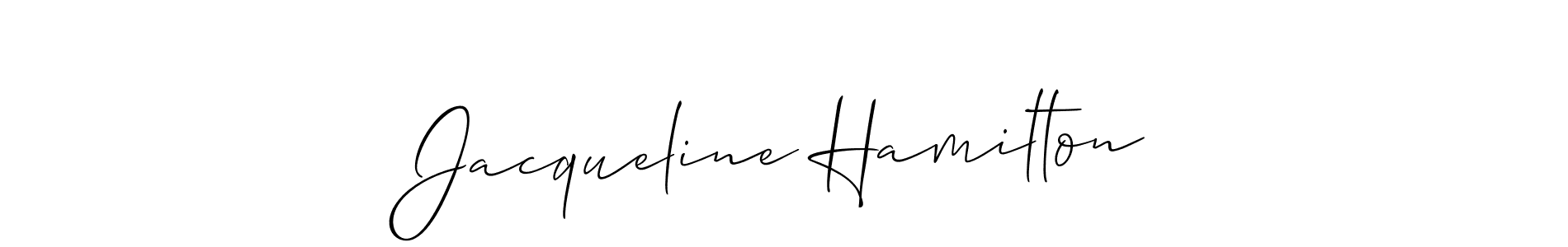 Use a signature maker to create a handwritten signature online. With this signature software, you can design (Allison_Script) your own signature for name Jacqueline Hamilton. Jacqueline Hamilton signature style 2 images and pictures png