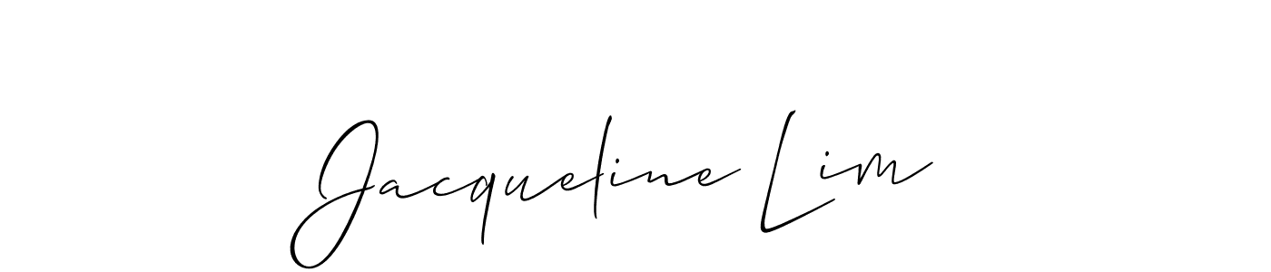 Jacqueline Lim stylish signature style. Best Handwritten Sign (Allison_Script) for my name. Handwritten Signature Collection Ideas for my name Jacqueline Lim. Jacqueline Lim signature style 2 images and pictures png