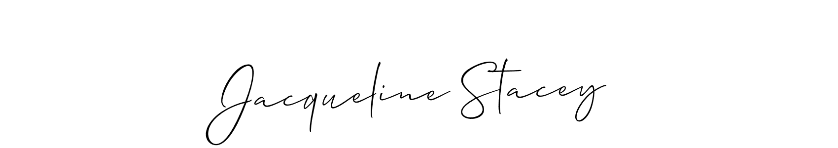 This is the best signature style for the Jacqueline Stacey name. Also you like these signature font (Allison_Script). Mix name signature. Jacqueline Stacey signature style 2 images and pictures png