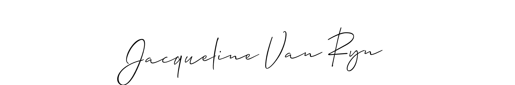 Design your own signature with our free online signature maker. With this signature software, you can create a handwritten (Allison_Script) signature for name Jacqueline Van Ryn. Jacqueline Van Ryn signature style 2 images and pictures png