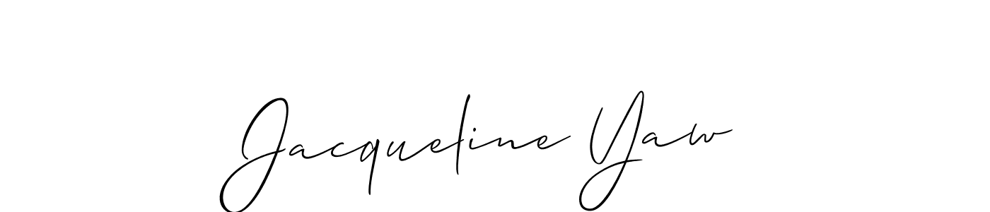 Once you've used our free online signature maker to create your best signature Allison_Script style, it's time to enjoy all of the benefits that Jacqueline Yaw name signing documents. Jacqueline Yaw signature style 2 images and pictures png