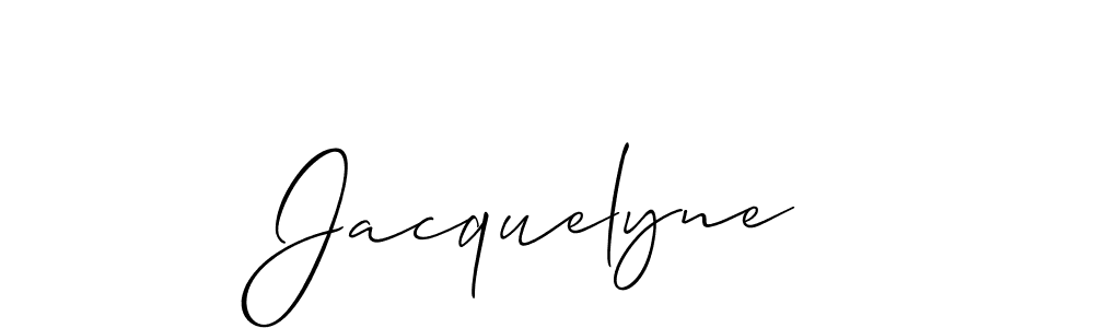 How to make Jacquelyne name signature. Use Allison_Script style for creating short signs online. This is the latest handwritten sign. Jacquelyne signature style 2 images and pictures png