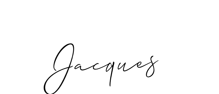 Also we have Jacques name is the best signature style. Create professional handwritten signature collection using Allison_Script autograph style. Jacques signature style 2 images and pictures png