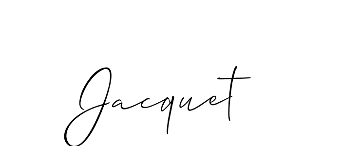 Allison_Script is a professional signature style that is perfect for those who want to add a touch of class to their signature. It is also a great choice for those who want to make their signature more unique. Get Jacquet name to fancy signature for free. Jacquet signature style 2 images and pictures png
