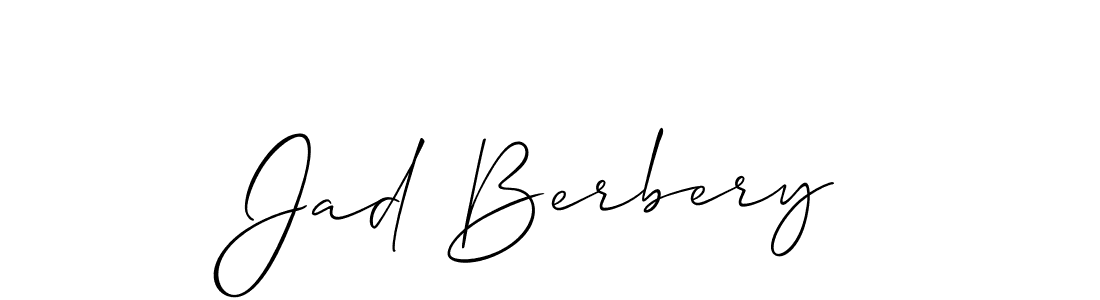 You can use this online signature creator to create a handwritten signature for the name Jad Berbery. This is the best online autograph maker. Jad Berbery signature style 2 images and pictures png