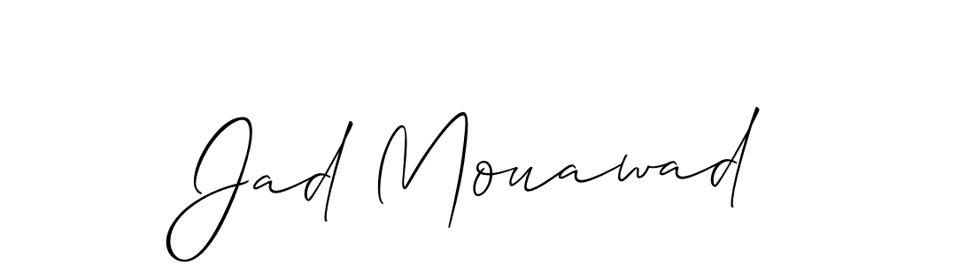 How to make Jad Mouawad signature? Allison_Script is a professional autograph style. Create handwritten signature for Jad Mouawad name. Jad Mouawad signature style 2 images and pictures png