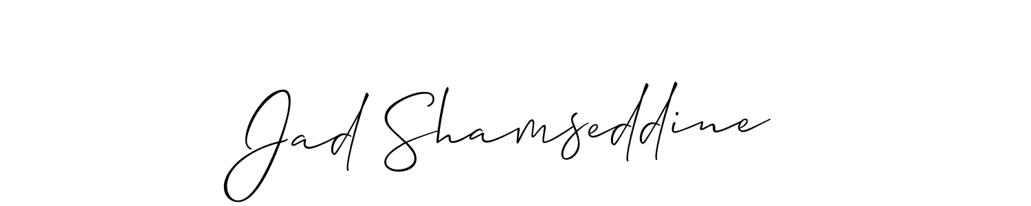 Also You can easily find your signature by using the search form. We will create Jad Shamseddine name handwritten signature images for you free of cost using Allison_Script sign style. Jad Shamseddine signature style 2 images and pictures png