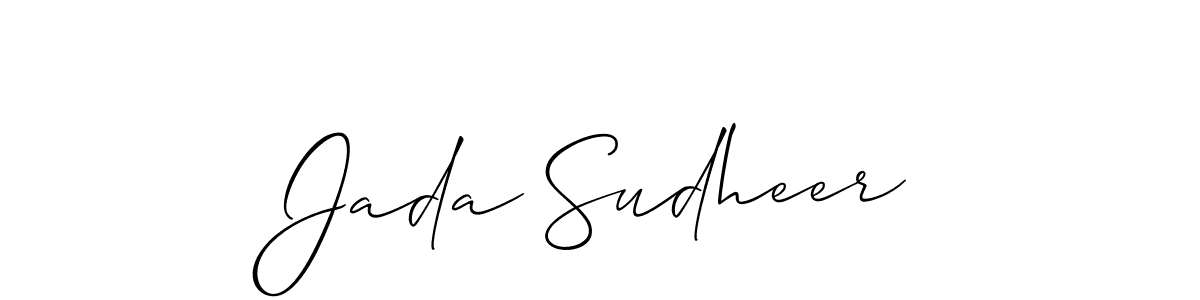 See photos of Jada Sudheer official signature by Spectra . Check more albums & portfolios. Read reviews & check more about Allison_Script font. Jada Sudheer signature style 2 images and pictures png