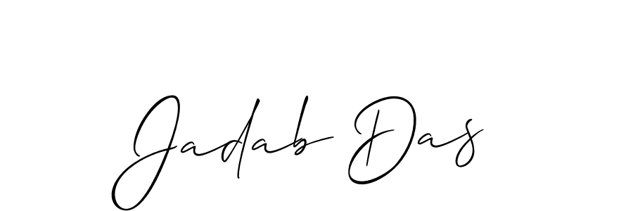 Create a beautiful signature design for name Jadab Das. With this signature (Allison_Script) fonts, you can make a handwritten signature for free. Jadab Das signature style 2 images and pictures png