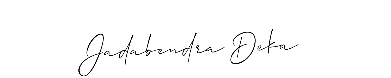 Check out images of Autograph of Jadabendra Deka name. Actor Jadabendra Deka Signature Style. Allison_Script is a professional sign style online. Jadabendra Deka signature style 2 images and pictures png