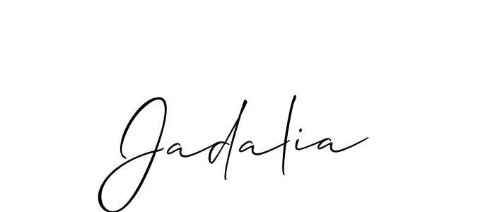 Jadalia stylish signature style. Best Handwritten Sign (Allison_Script) for my name. Handwritten Signature Collection Ideas for my name Jadalia. Jadalia signature style 2 images and pictures png
