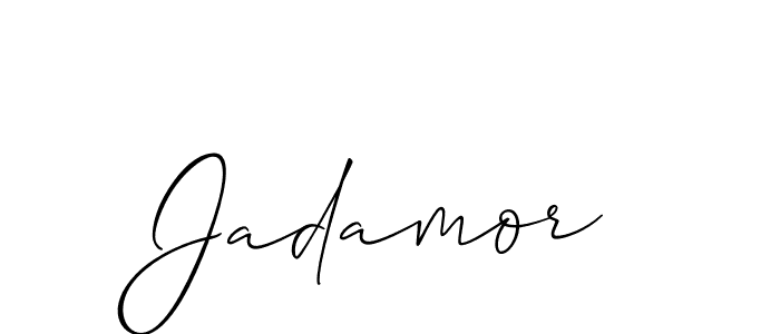 Allison_Script is a professional signature style that is perfect for those who want to add a touch of class to their signature. It is also a great choice for those who want to make their signature more unique. Get Jadamor name to fancy signature for free. Jadamor signature style 2 images and pictures png