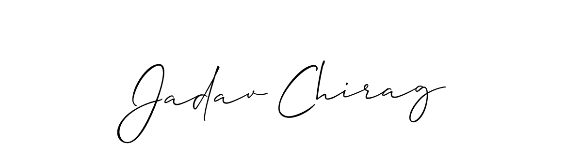 Best and Professional Signature Style for Jadav Chirag. Allison_Script Best Signature Style Collection. Jadav Chirag signature style 2 images and pictures png